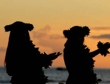 hula on the beach