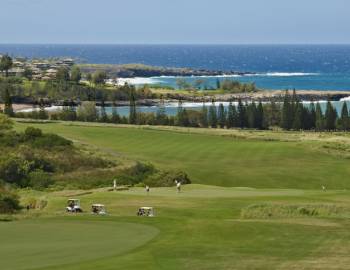 A view of the Kapalua Golf course