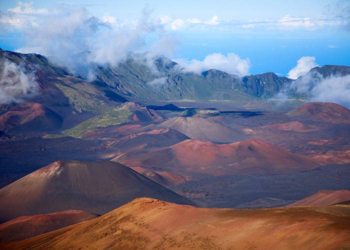 A view of Maui from a helicopter