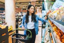 woman shopping at grocery
