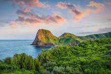 Landscape view of Maui shoreline 