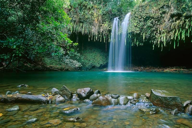 Twin falls on Maui, Hawaii
