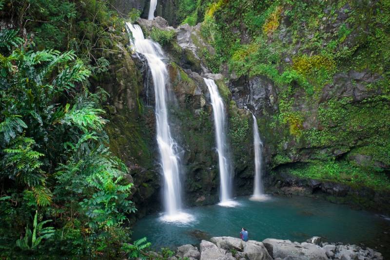 Maui Waterfall in the day