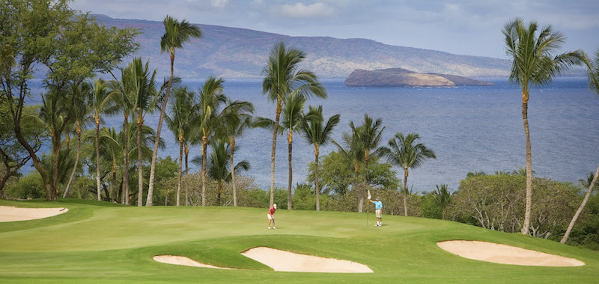 Golfers on the Wailea Golf Course