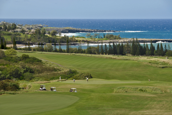 A view of the Kapalua Golf course